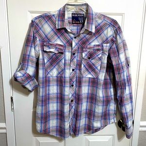 Roll Up Sleeve Button Down Shirt